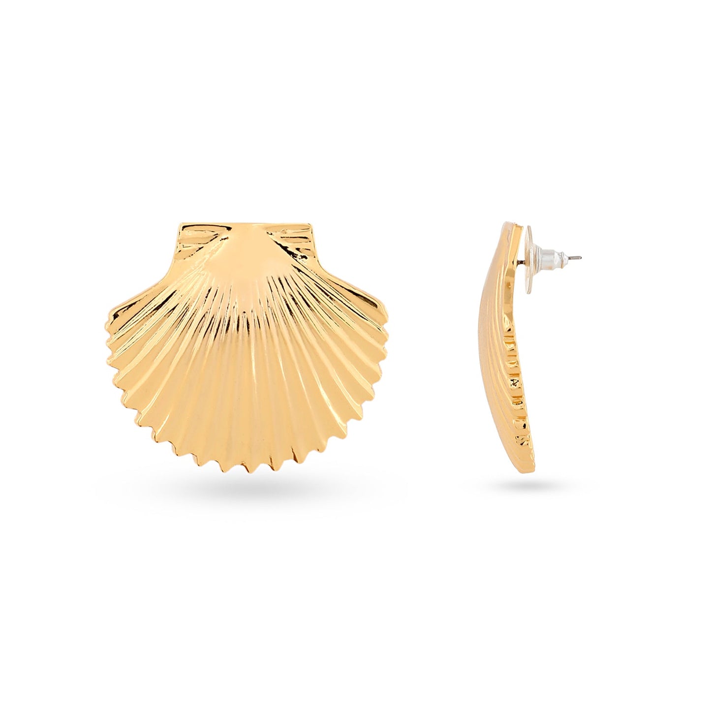 Shell Top Earrings (Gold)