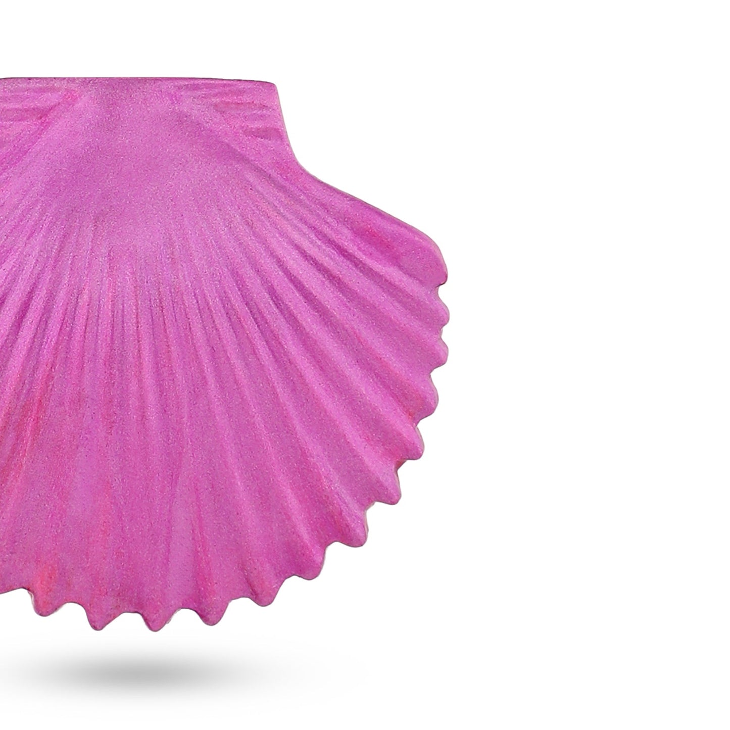 Pink Metallic Shell Earrings (Dark)