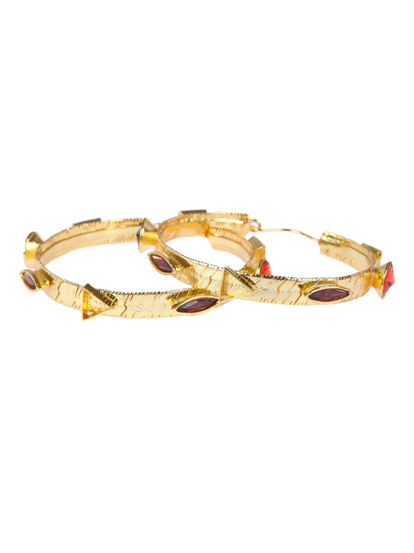 Jewelled Hoops (Gold)