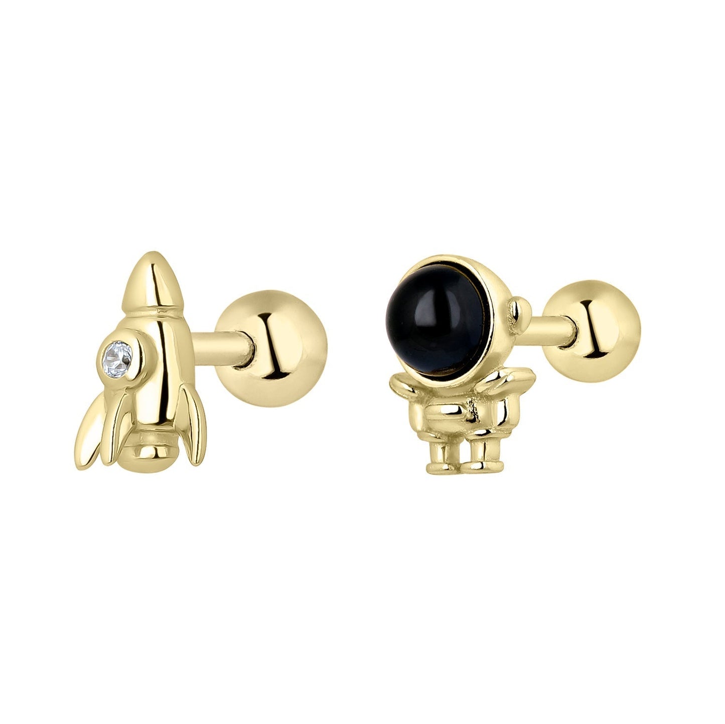 SPACE ODYSSEY ASYMMETRIC EARRINGS