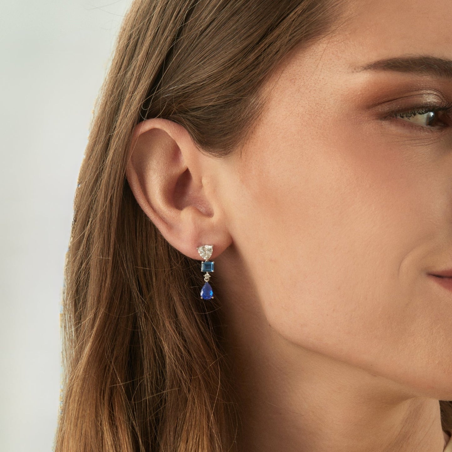 GENEVA ASYMMETRIC EARRINGS