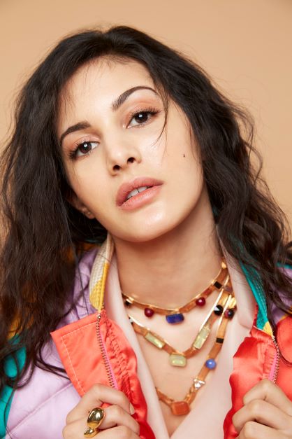 Amyra Dastur 3 Layer Candy Rosegold Necklace