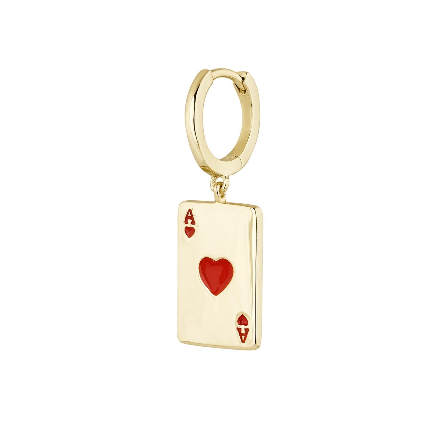 AS DE CORAZONES SINGLE EARRING