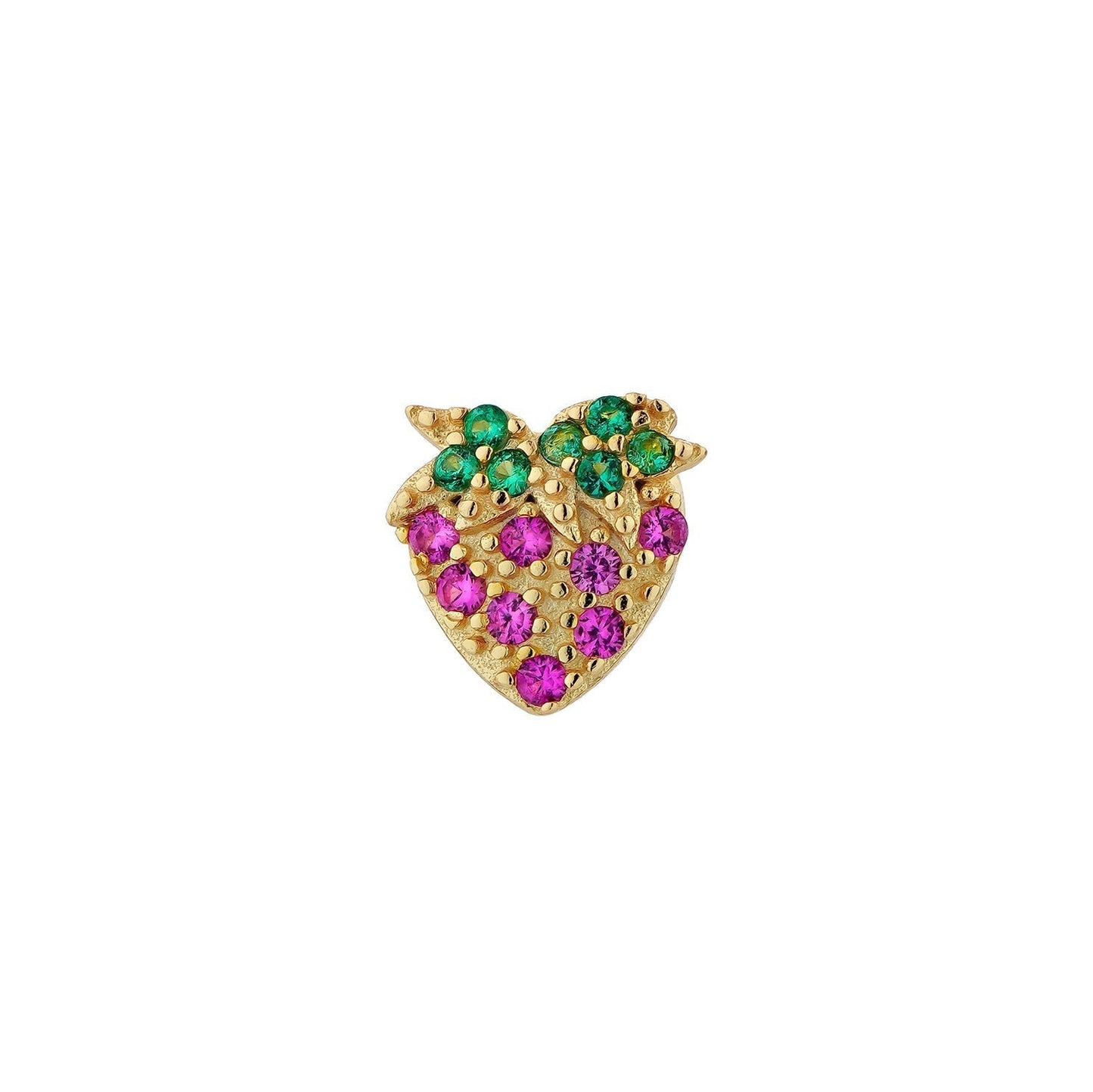 STRAWBERRY SINGLE EARRING