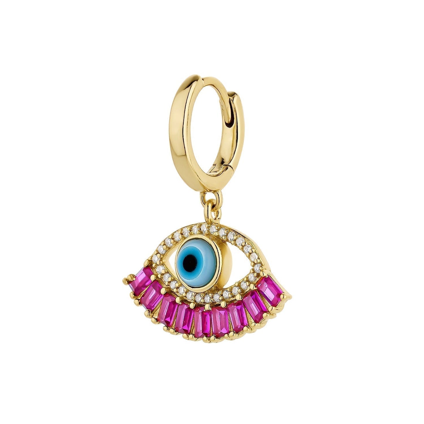 GREEK EVIL EYE SINGLE EARRING