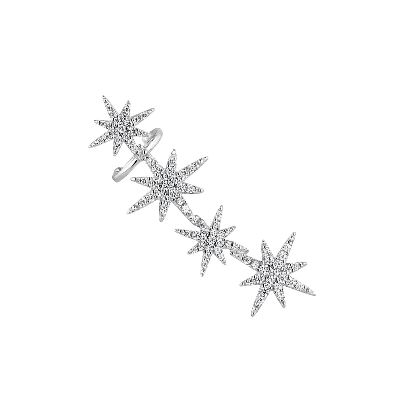CASSIOPÉE SILVER CLIMBING EARRINGS