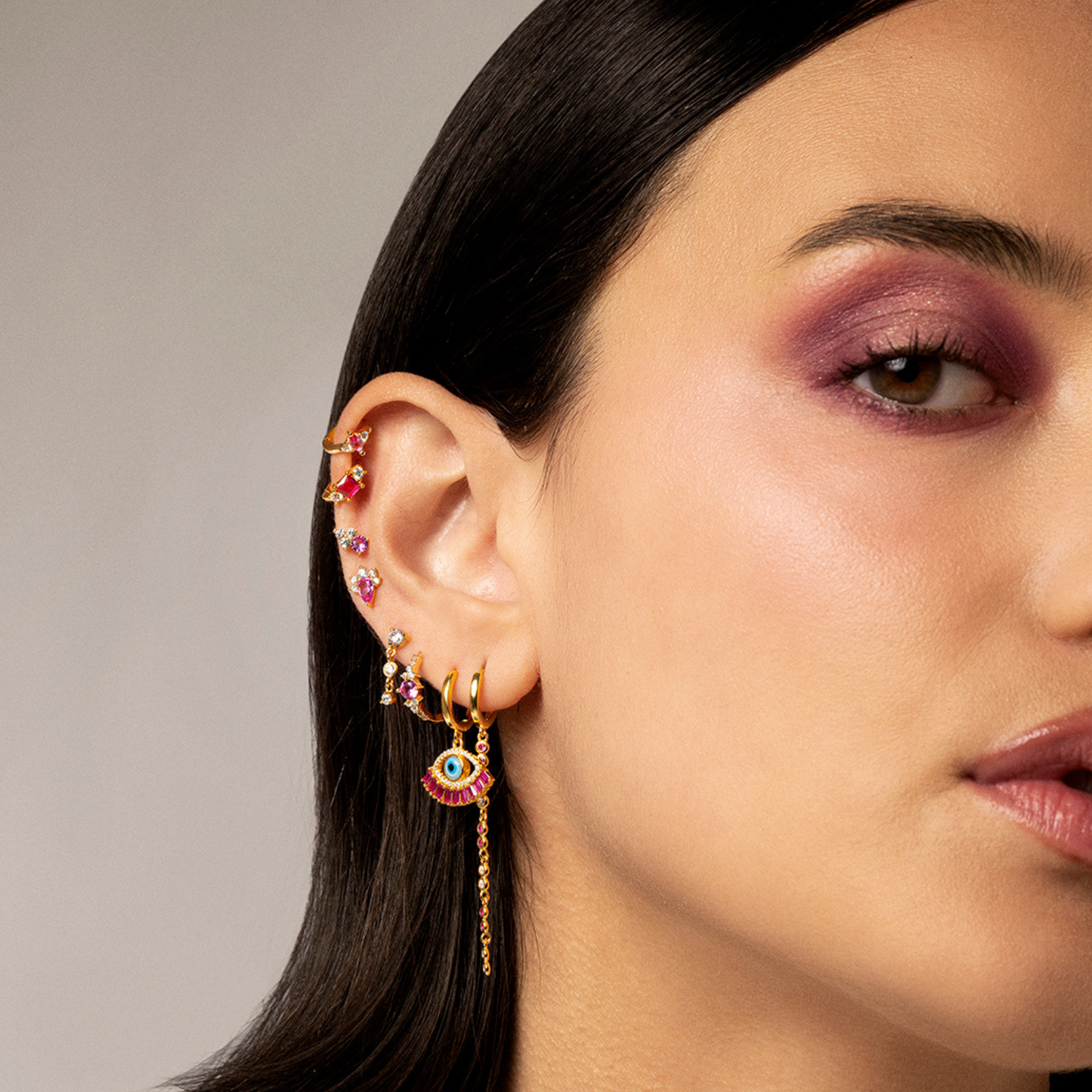 LEENA ROSE GOLD SINGLE EARRING