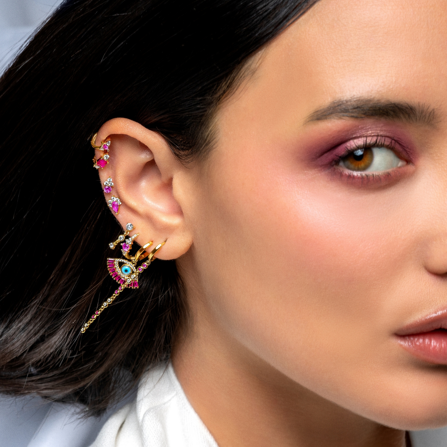 LOIDA ROSE SINGLE EARRING