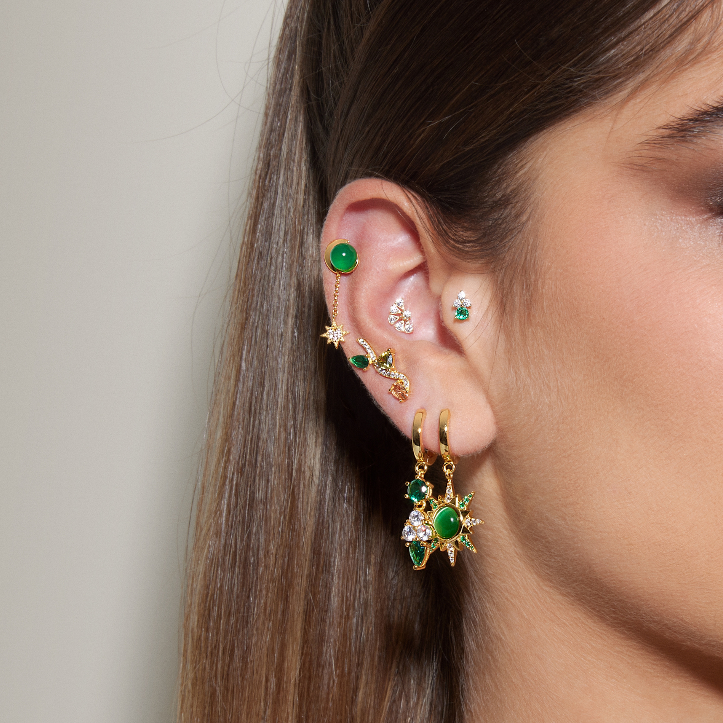 MALIA HOOP PIERCING EARRING