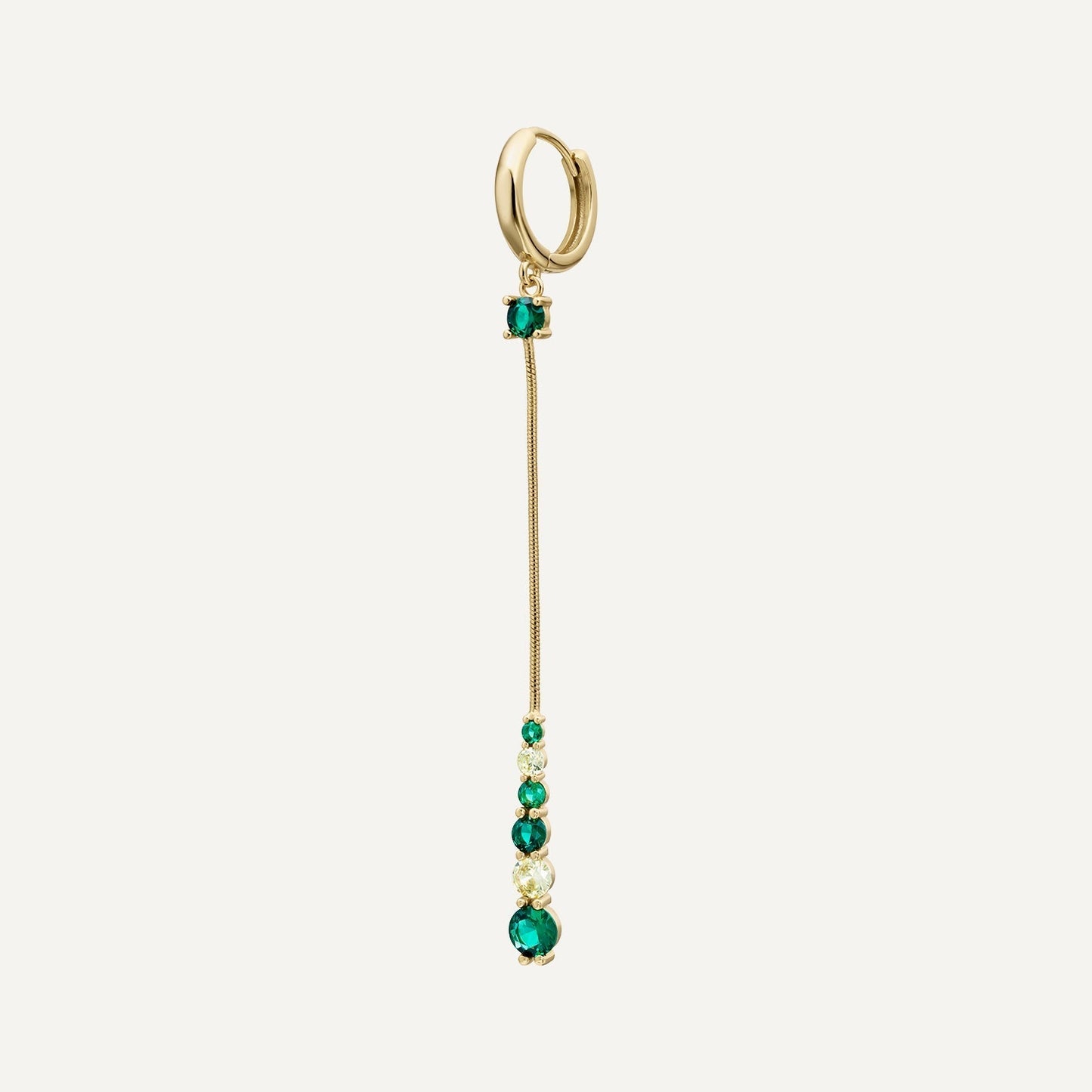 SERPENTINE HOOP PIERCING EARRING