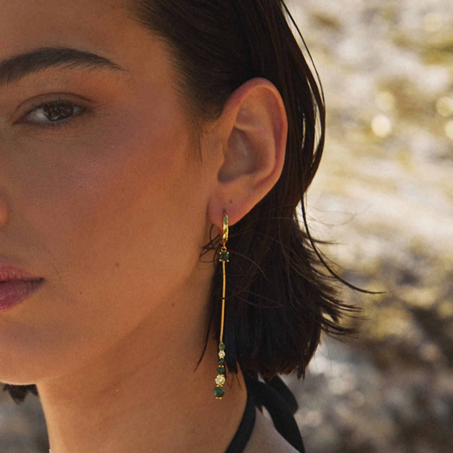 SERPENTINE HOOP PIERCING EARRING
