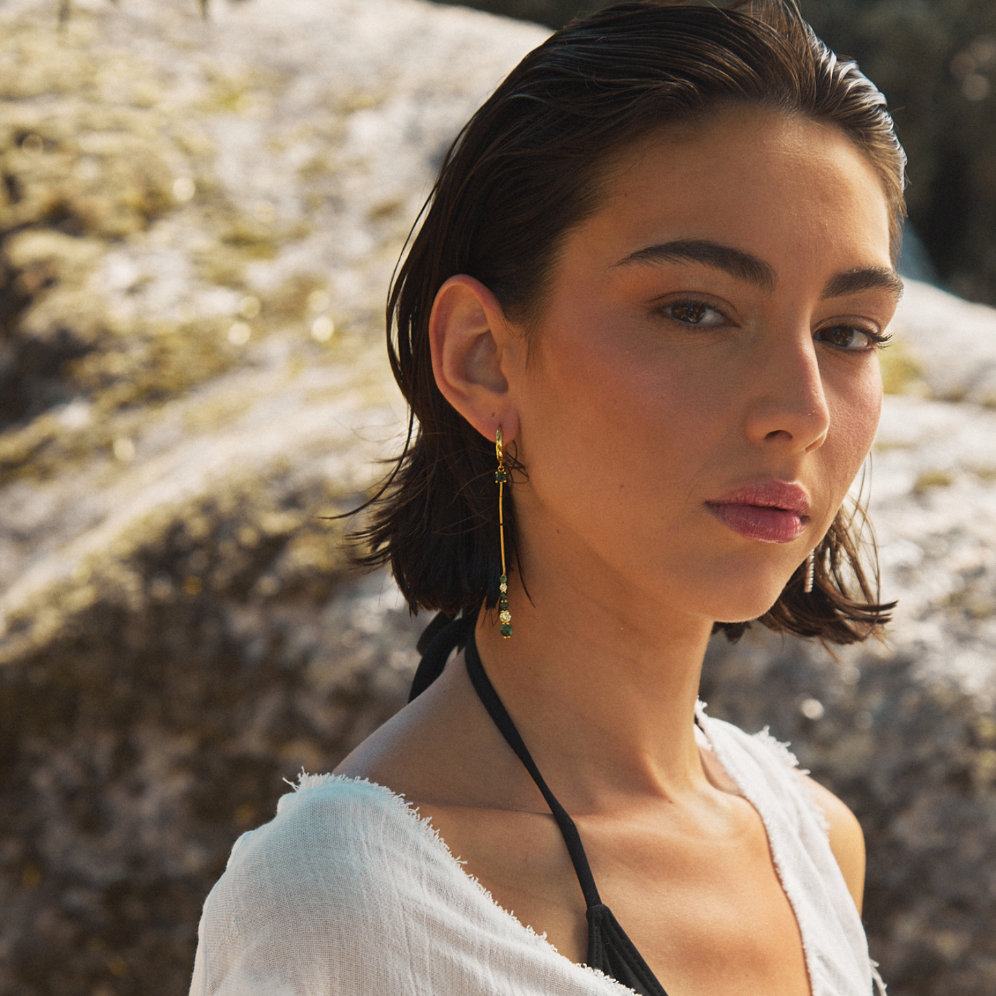 SERPENTINE HOOP PIERCING EARRING