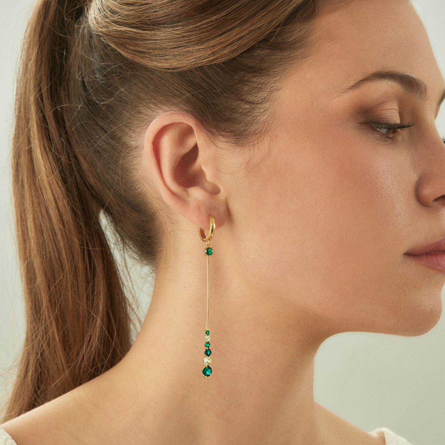 SERPENTINE HOOP PIERCING EARRING