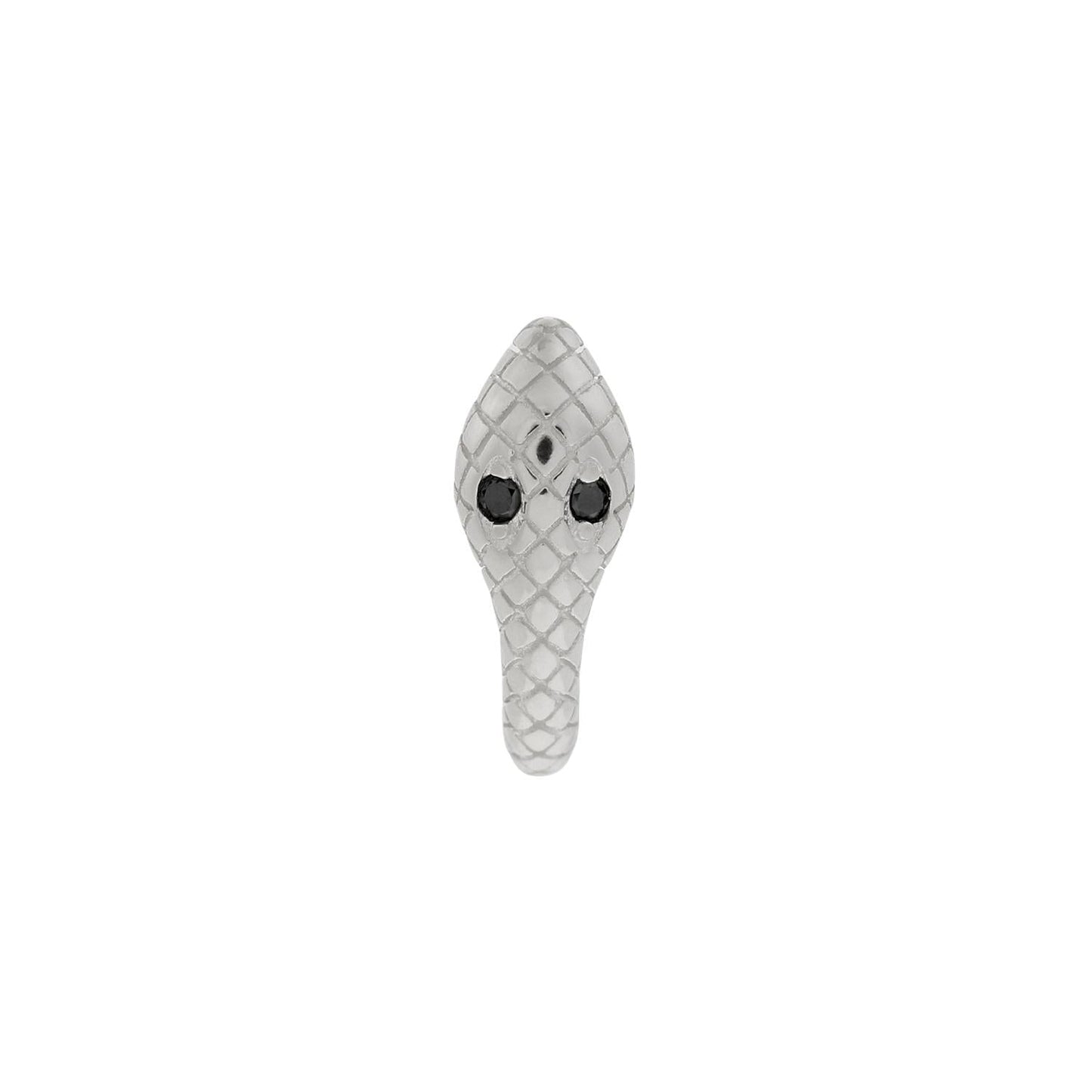 SERPENT SILVER SINGLE EARRING
