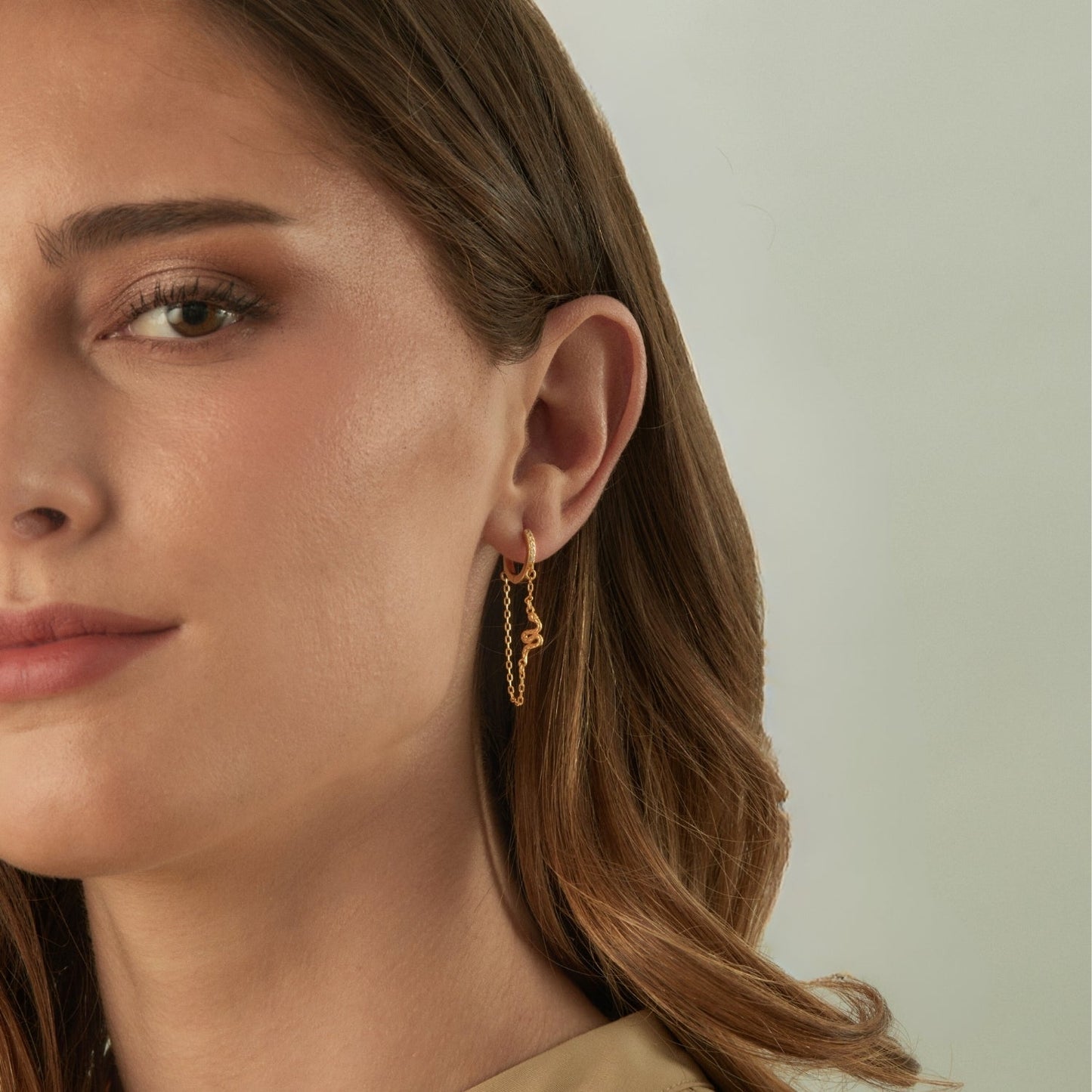 EARRING PIERCING ARO SERPENT-PUNK