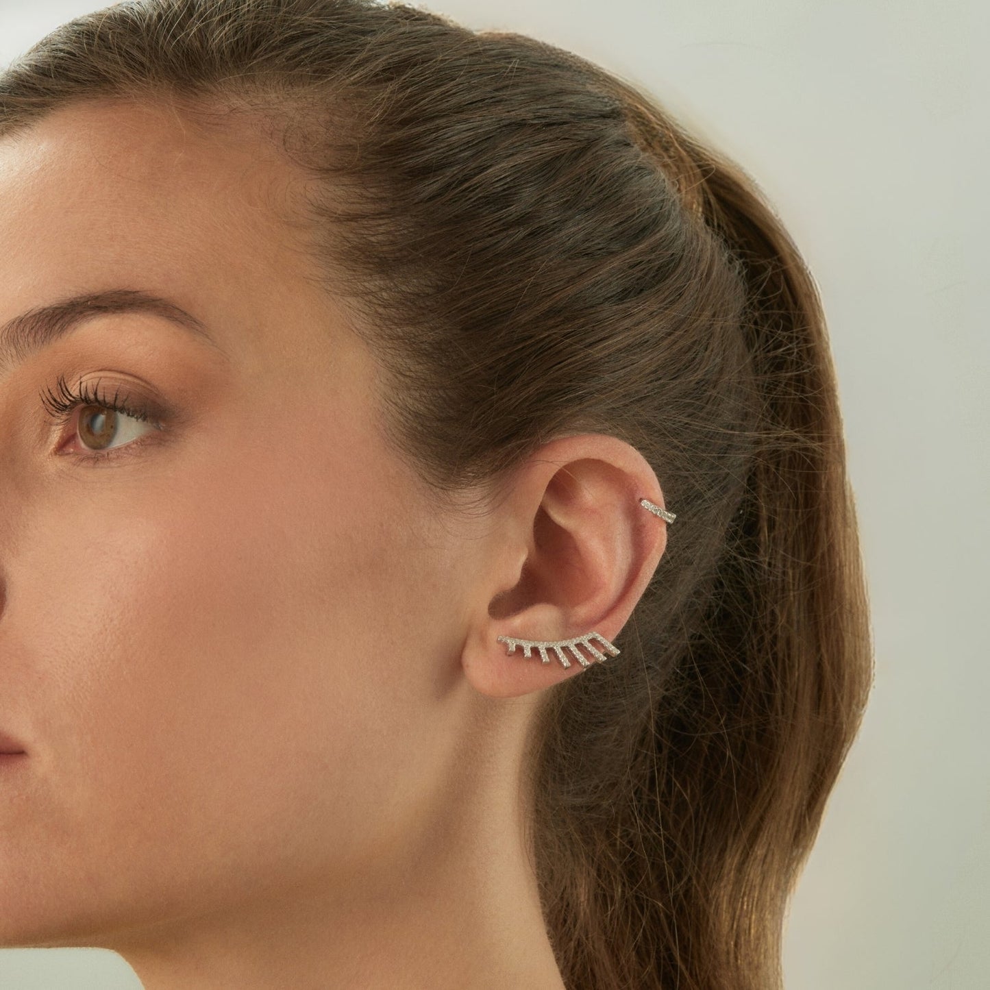 SOPHIE SILVER SINGLE EARRING