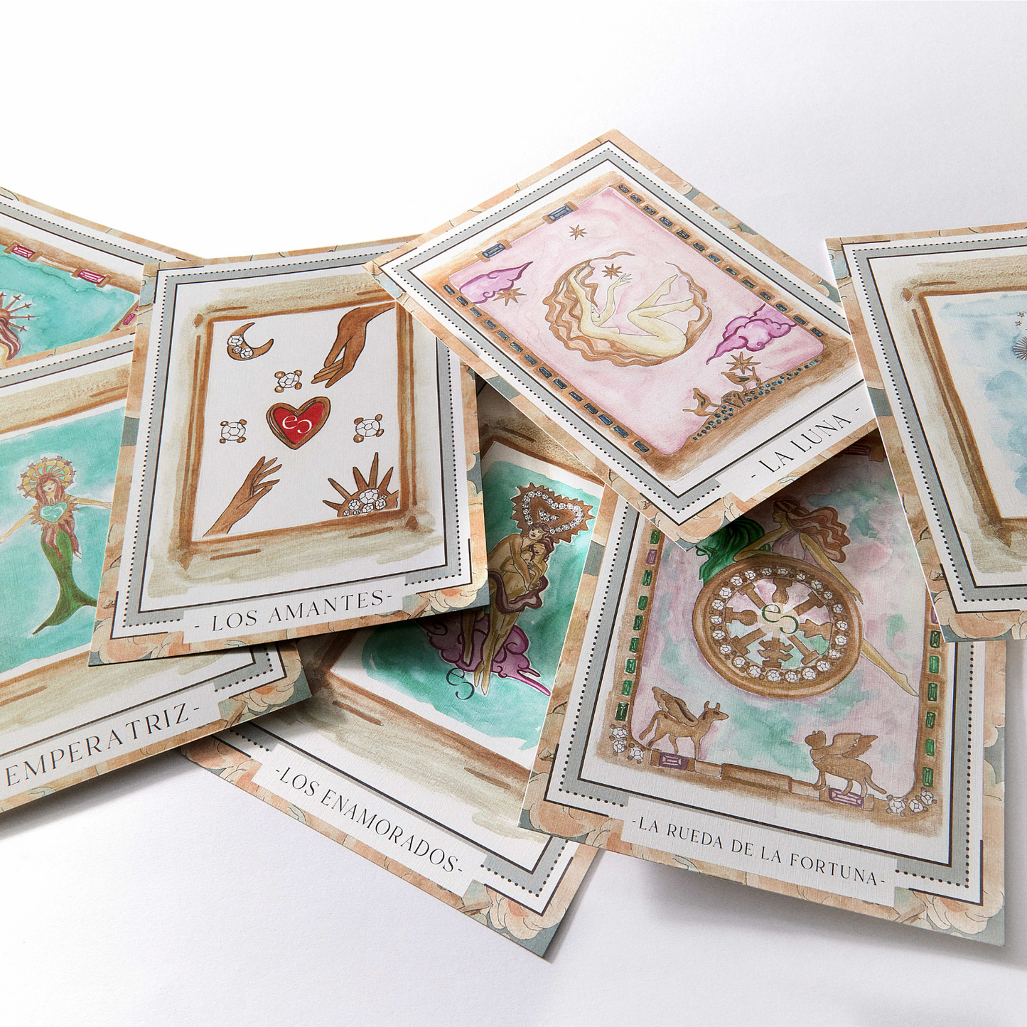 LA-MOON TAROT CARDS HOOP PIERCING EARRING