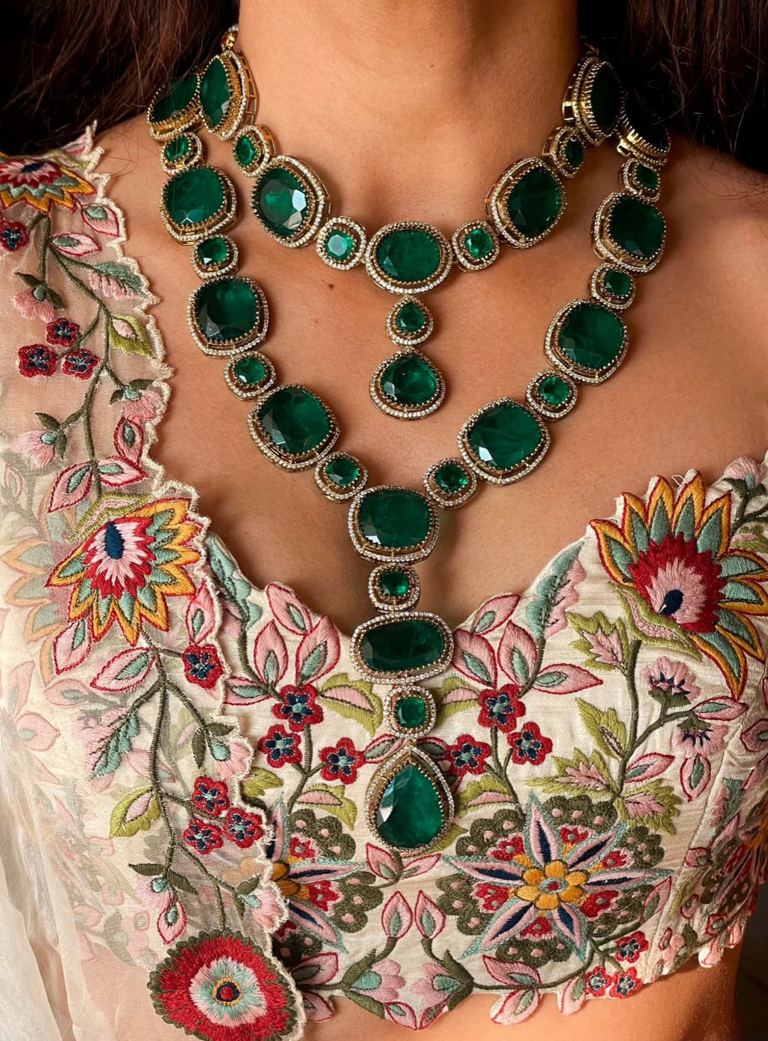 THE VERA MAALA SET - DEEP GREEN