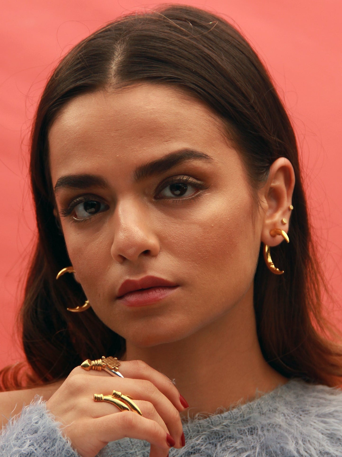 CLAW STUDS GOLD