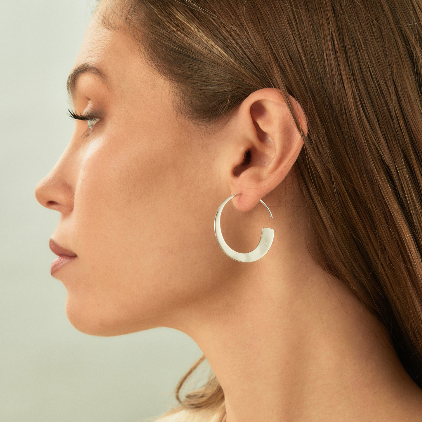 GONDOLA SILVER HOOPS