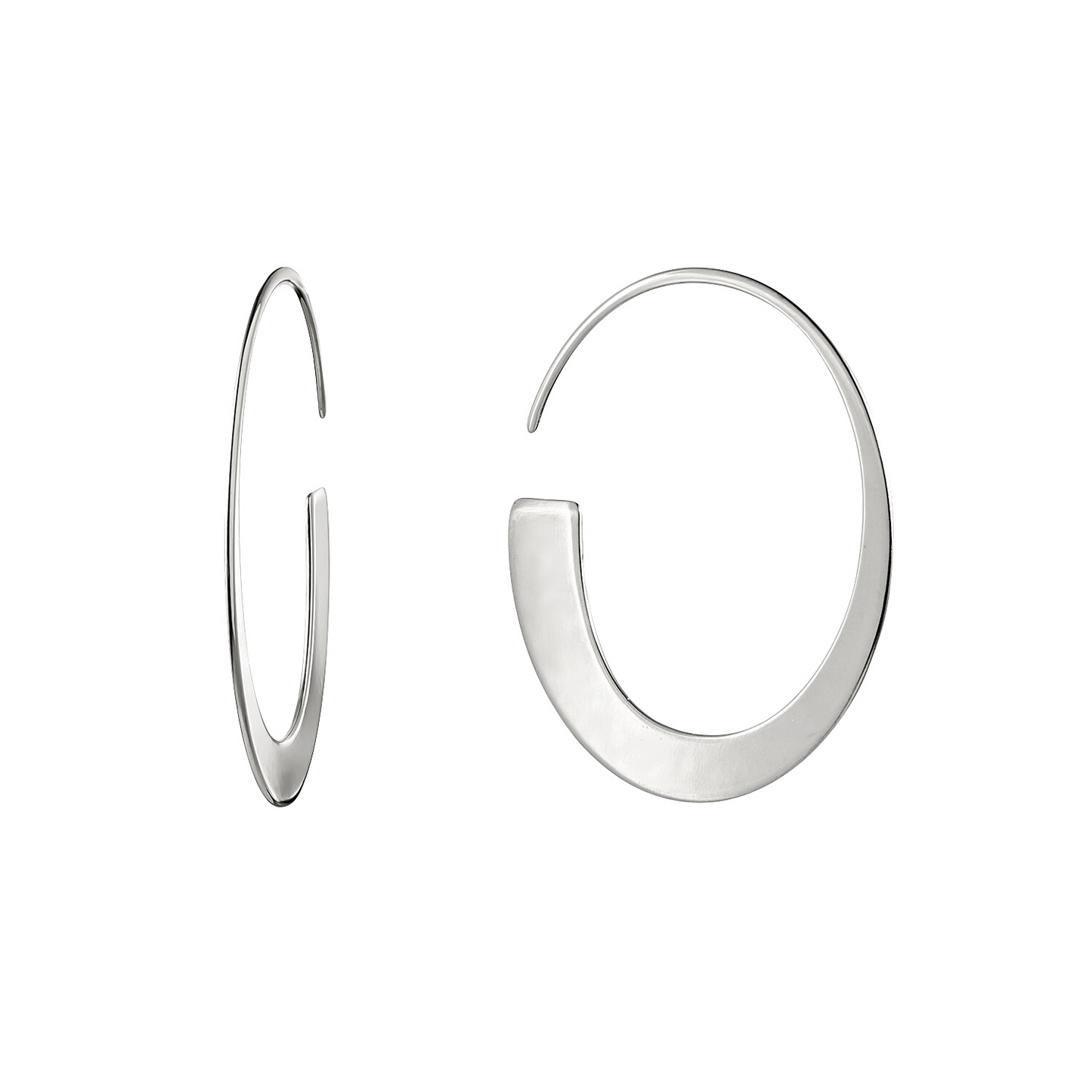 GONDOLA SILVER HOOPS