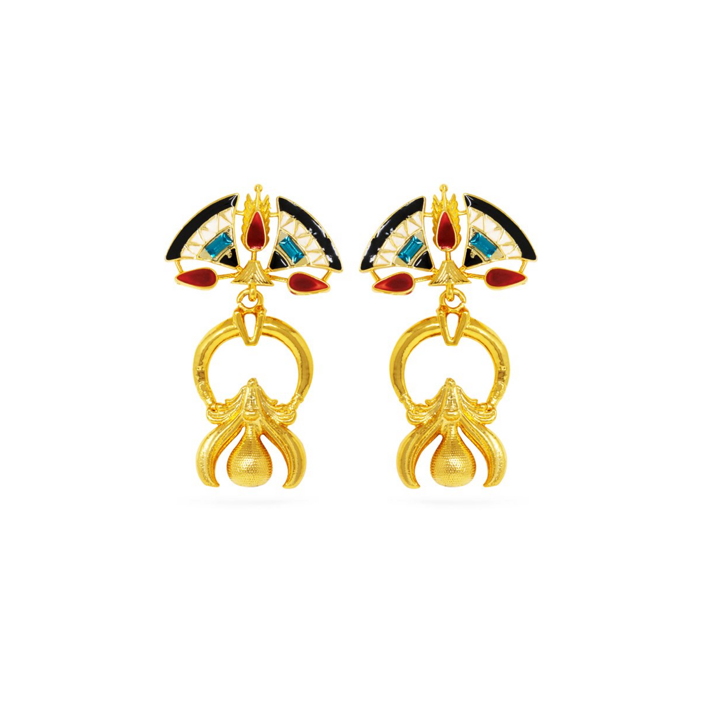 Blue Logo Allure Earrings