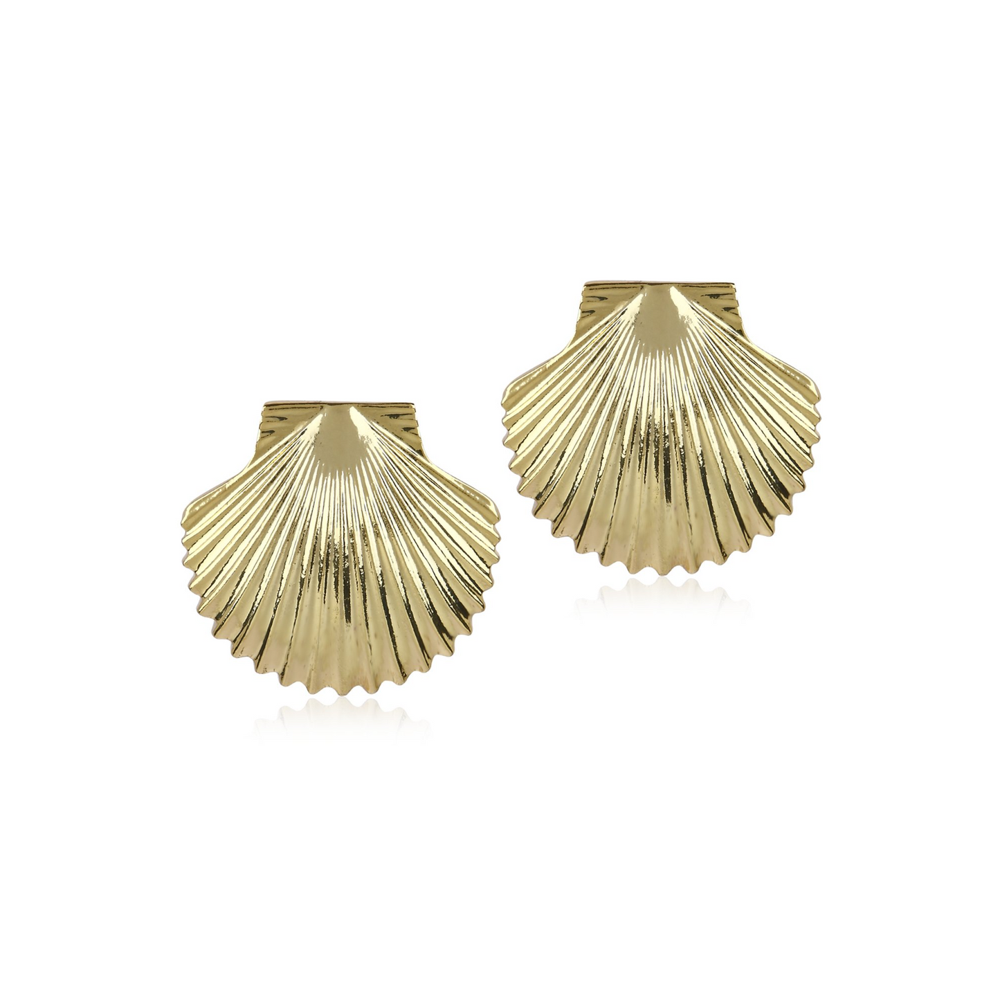 Shell Top Earrings (Gold)