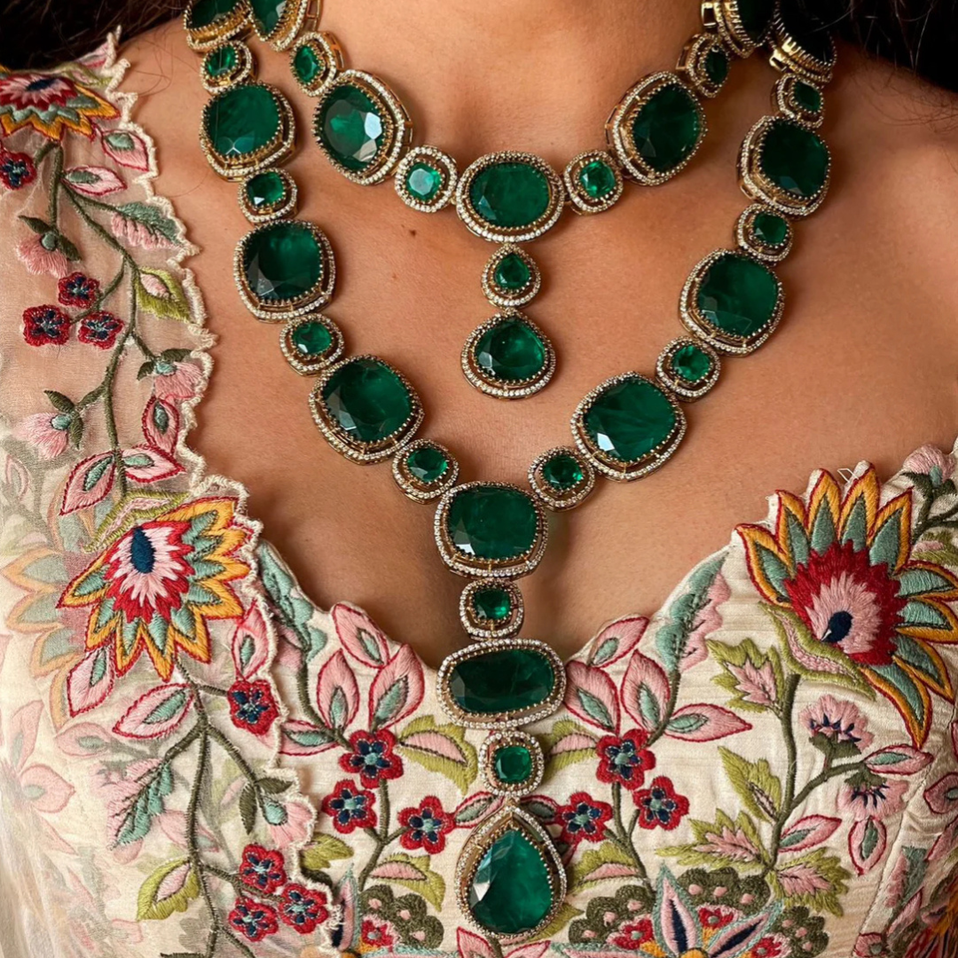 THE VERA MAALA SET - DEEP GREEN