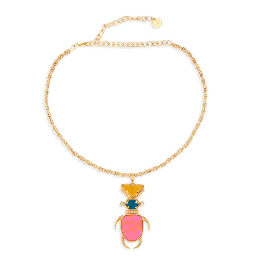 Space Bug Necklace (Pink)