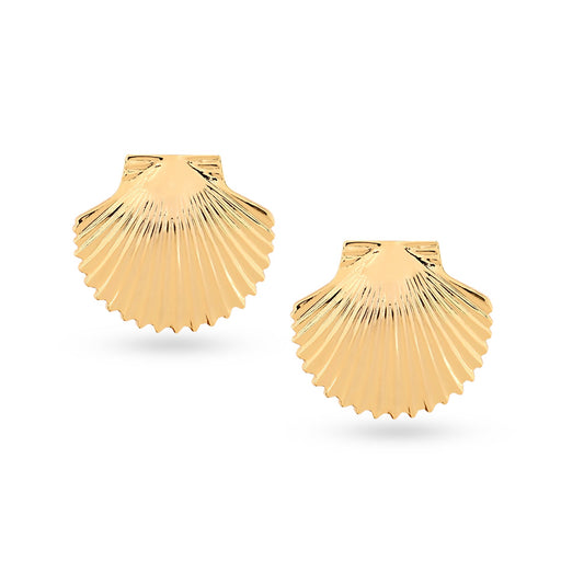 Shell Top Earrings (Gold)