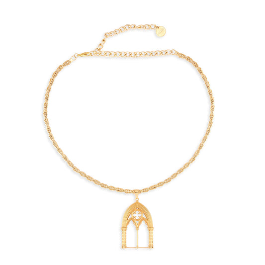 Gold Cistine Chapel Necklace