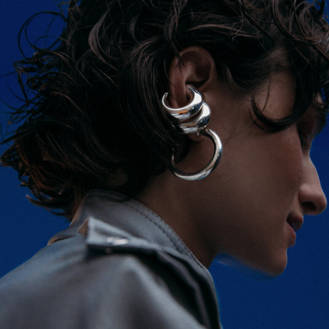 Sterling silver ear cuff set