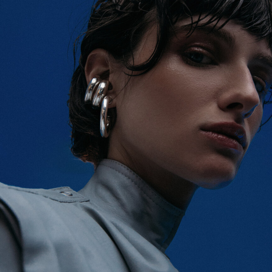 Sterling silver ear cuff set