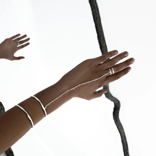 Bracelet ring with chain
