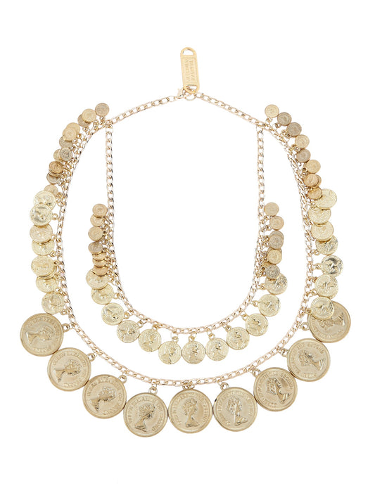 Dual Layer Coin Necklace