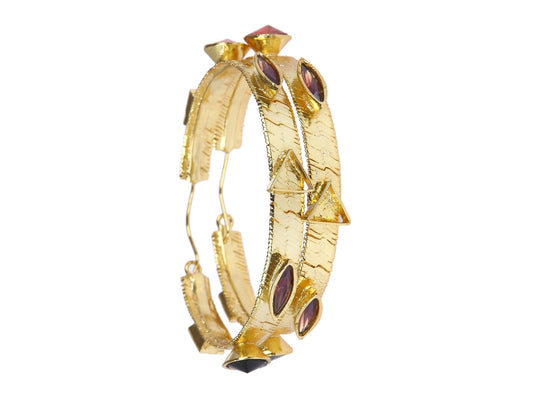 Jewelled Hoops (Gold)