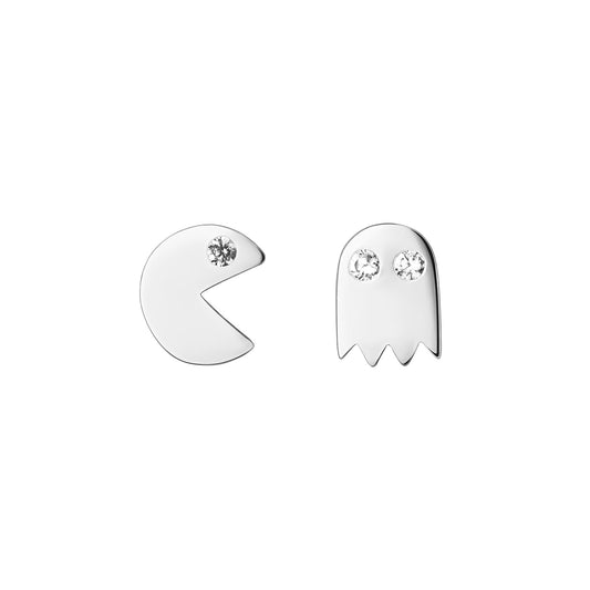 PACMAN SILVER EARRINGS