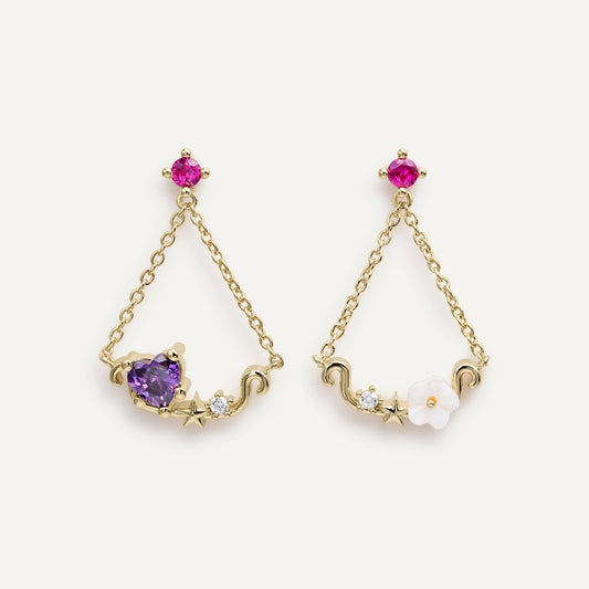 AZALEE ASYMMETRIC EARRINGS