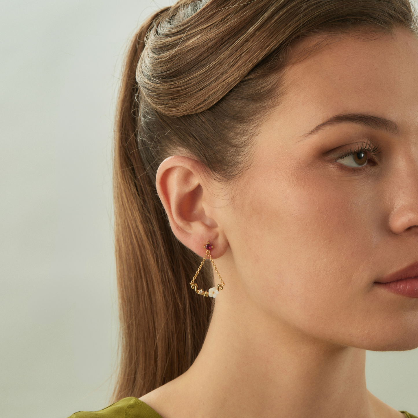 AZALEE ASYMMETRIC EARRINGS