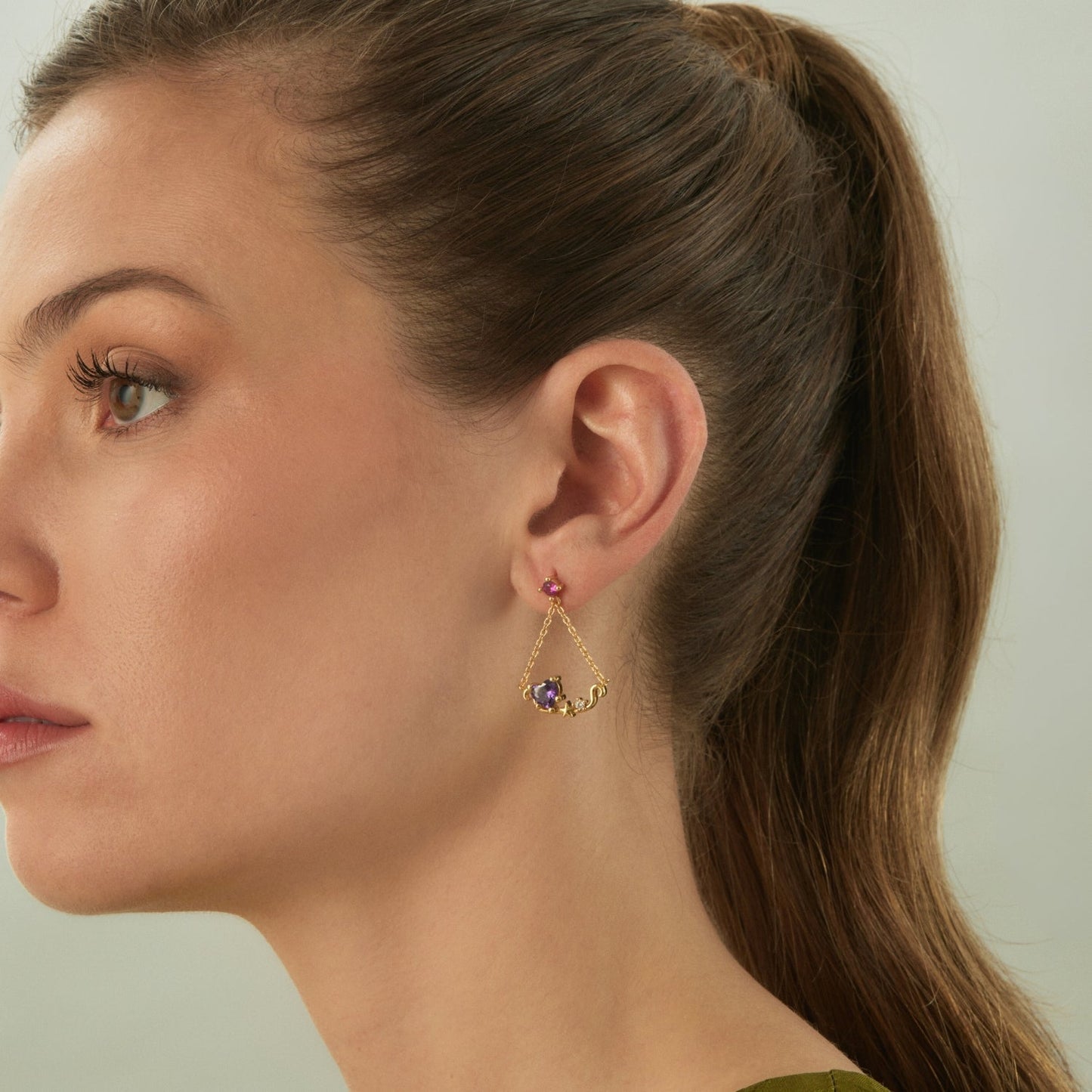 AZALEE ASYMMETRIC EARRINGS
