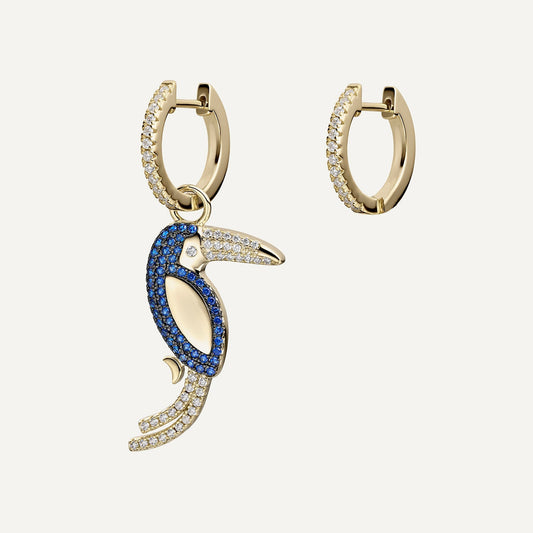 TUCAN ASYMMETRIC EARRINGS