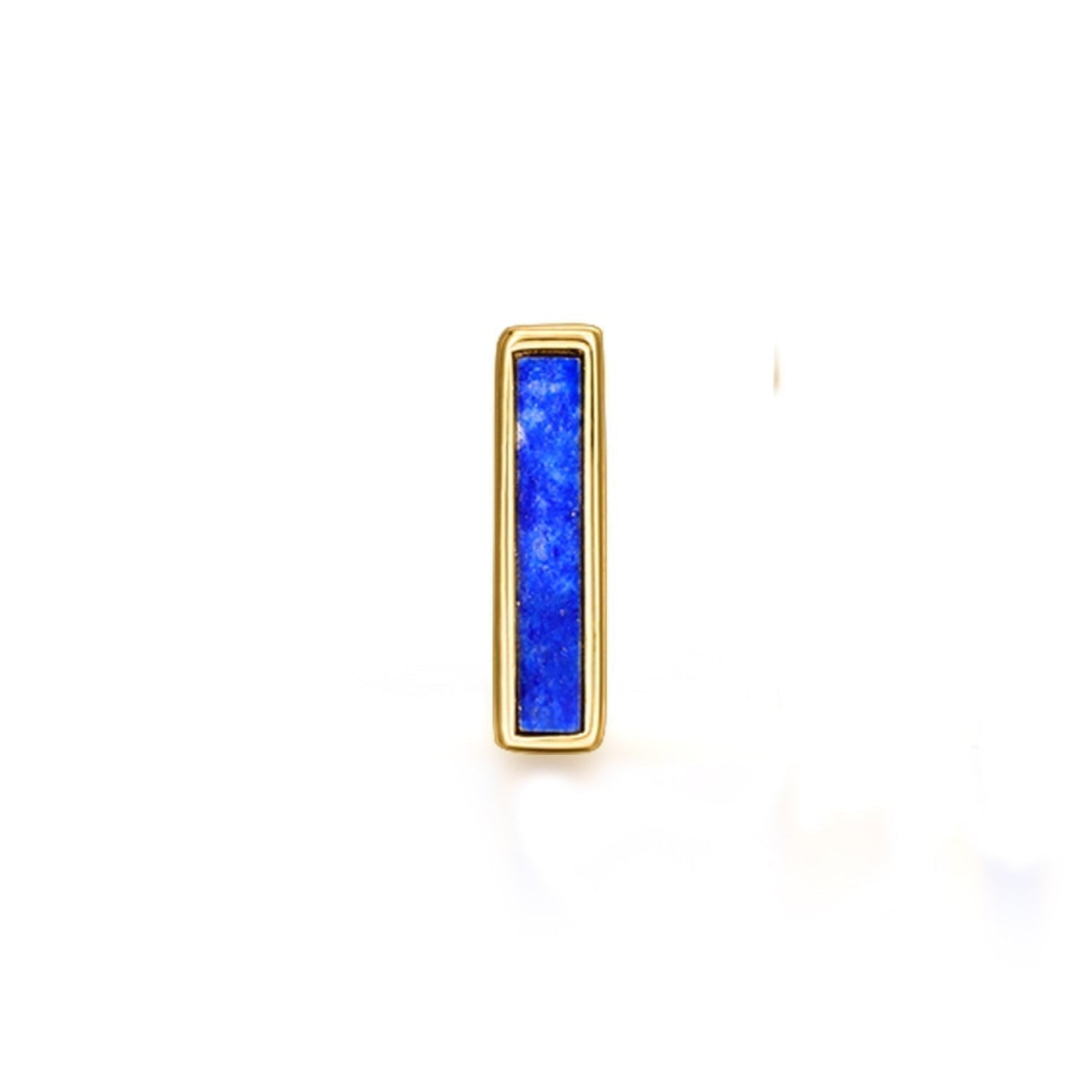 CEILAN BLUE YELLOW GOLD SINGLE EARRING