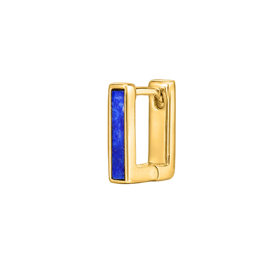 CEILAN BLUE YELLOW GOLD SINGLE EARRING