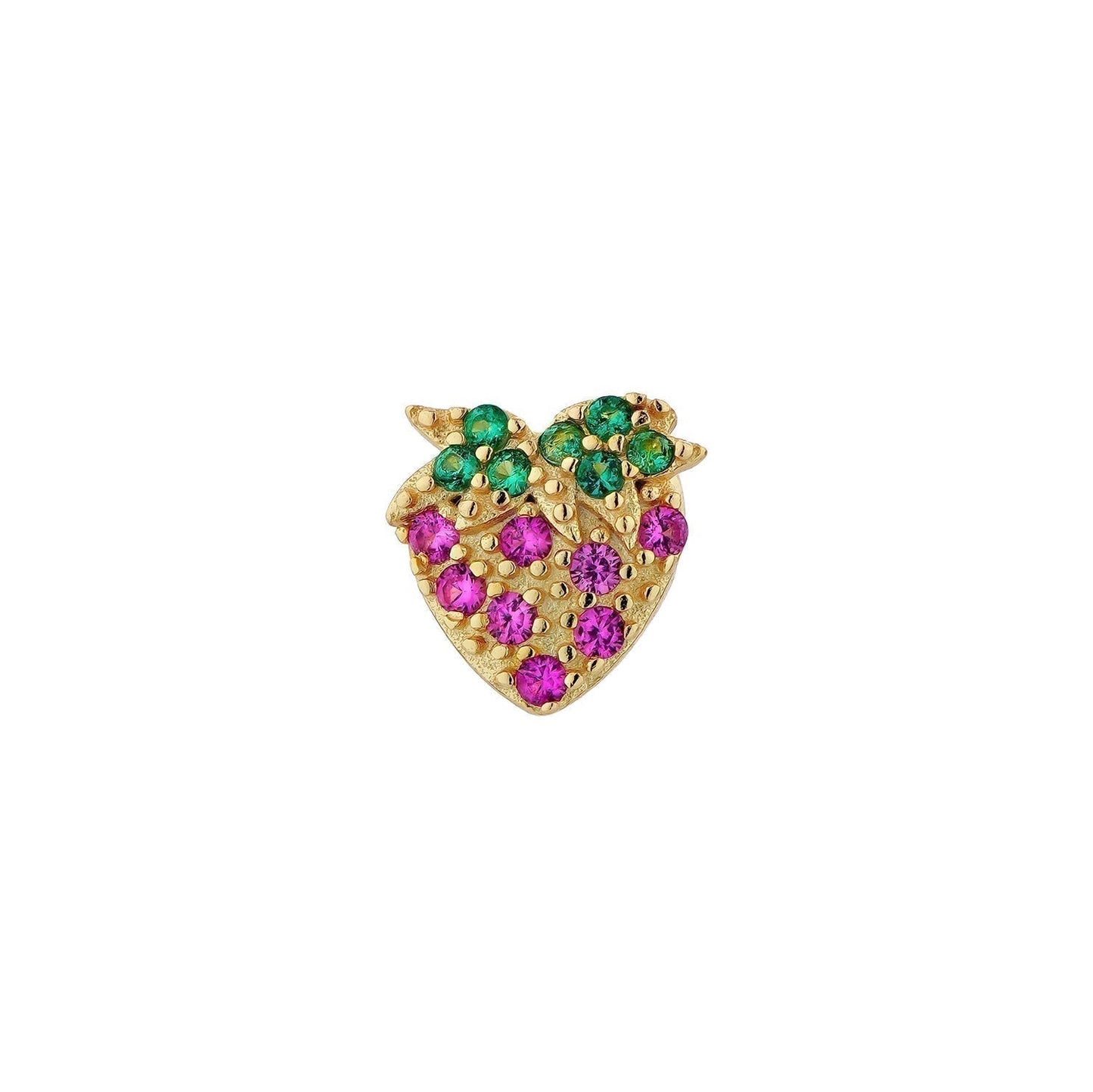 STRAWBERRY SINGLE EARRING