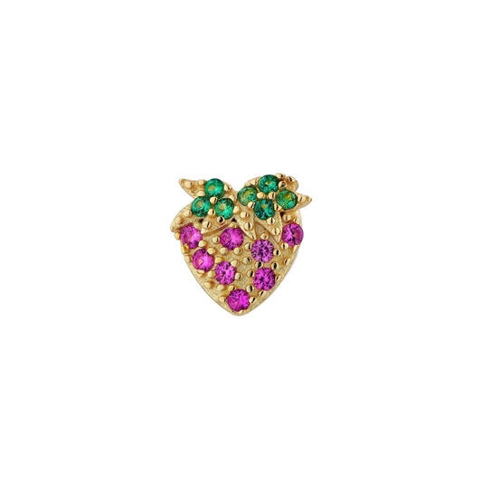 STRAWBERRY SINGLE EARRING