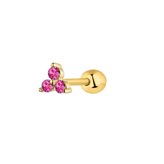 PRINCESSE YELLOW GOLD SINGLE EARRING