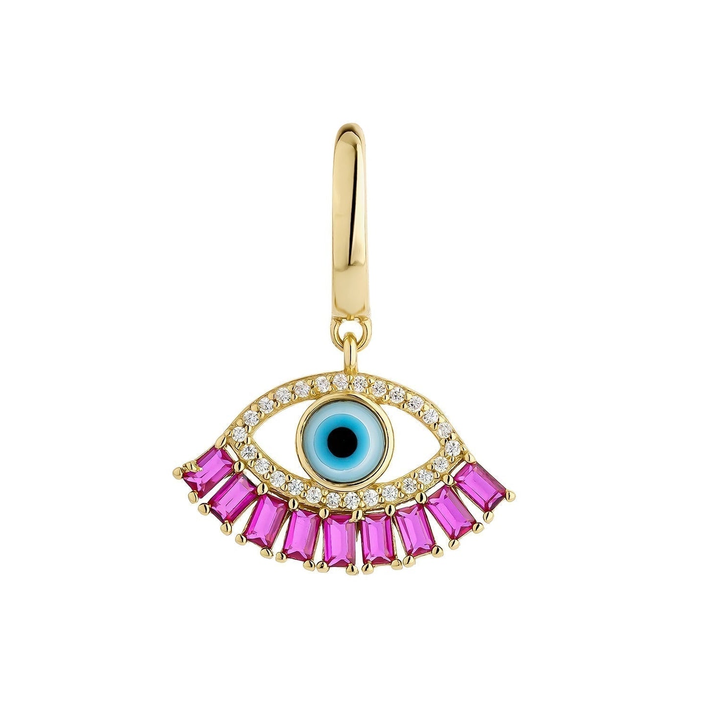 GREEK EVIL EYE SINGLE EARRING