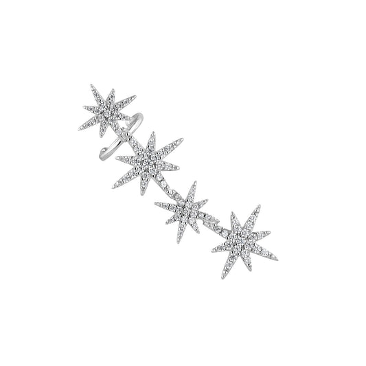 CASSIOPÉE SILVER CLIMBING EARRINGS
