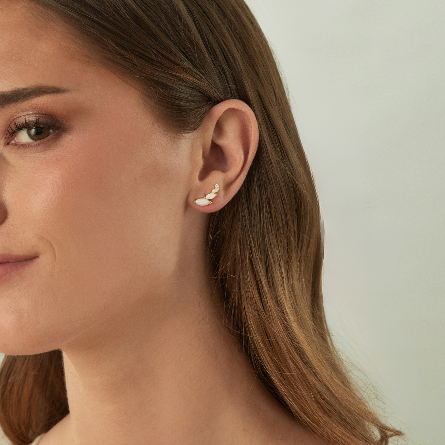 LOTUS CLIMBING EARRINGS