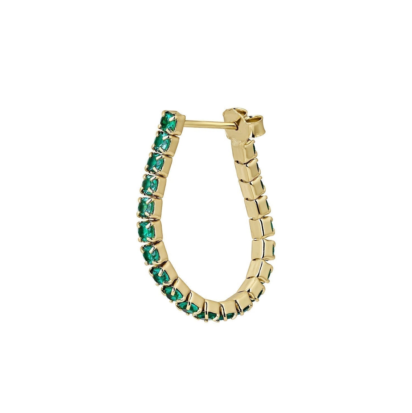 MADISON GOLD HOOP PIERCING EARRING